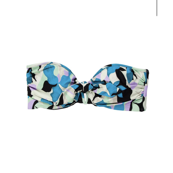 Onia Diane Von Furstenberg Collaboration Madeline Knotted Bandeau Bikini Top - Picture 2 of 3